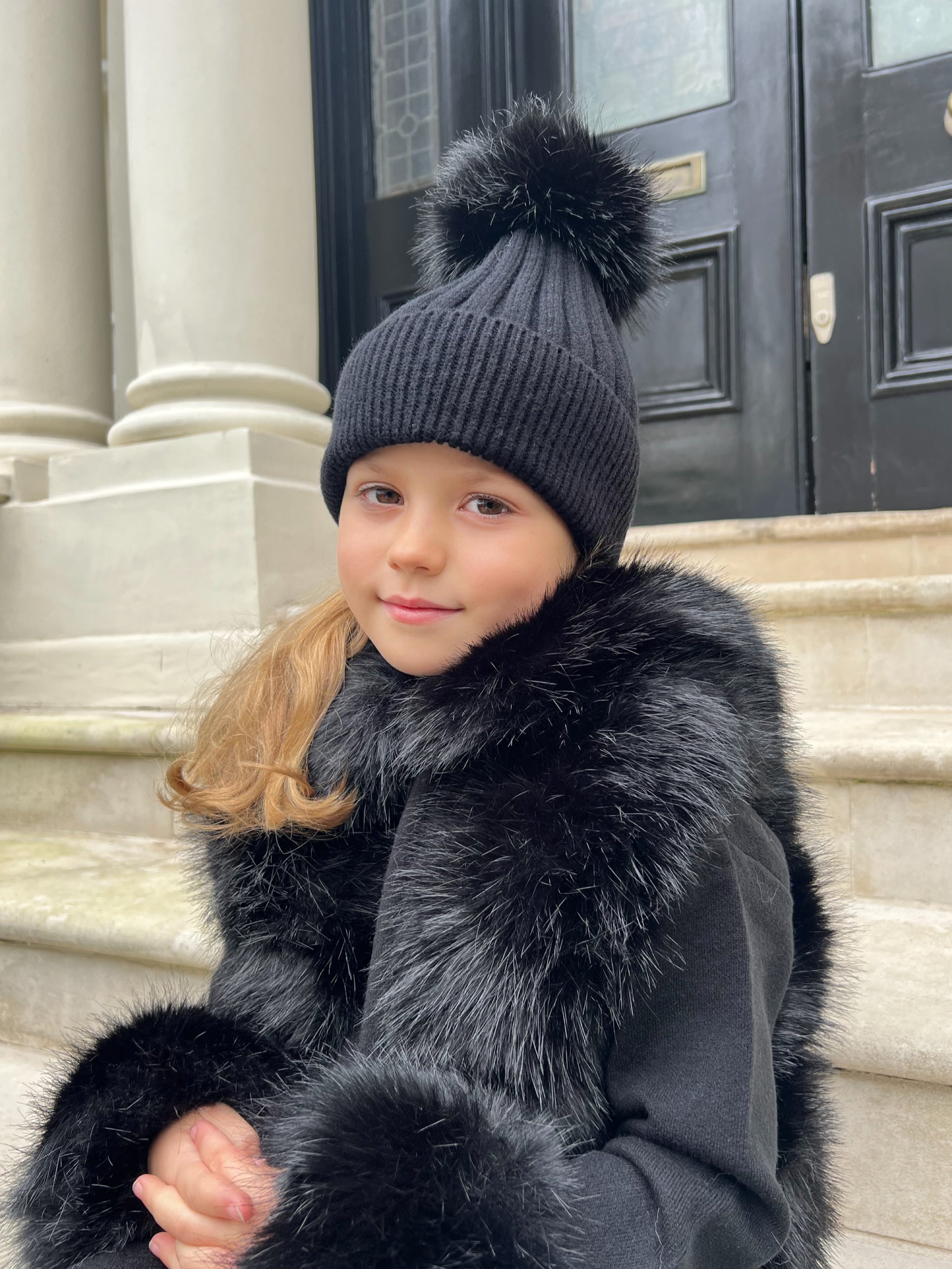 Childrens fur hats uk on sale