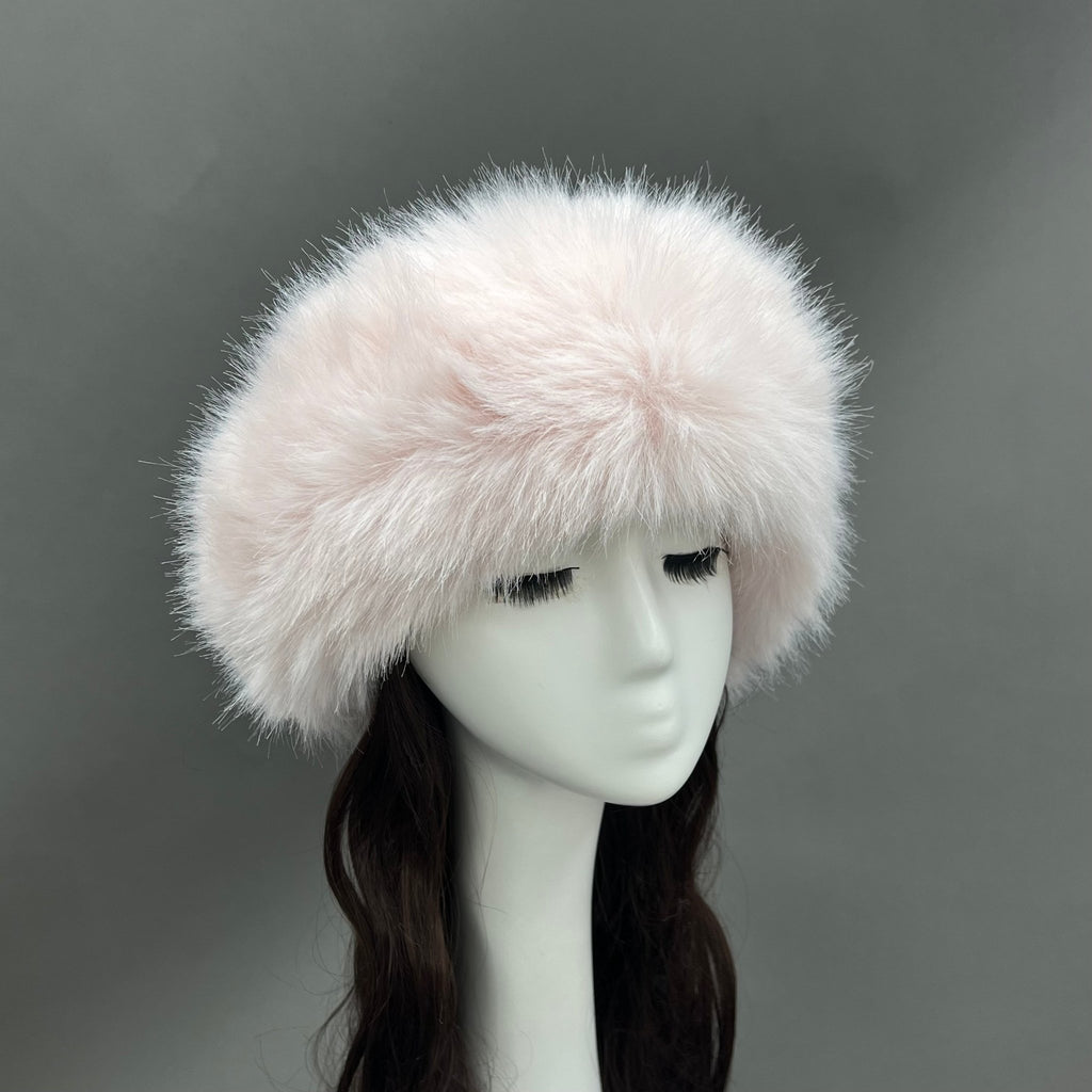 Baby Pink Faux Fur Headband - H&L