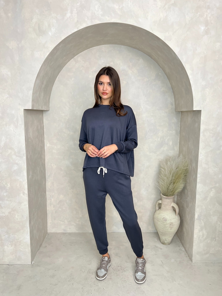 Charcoal Drawstring Jogging Bottoms - H&L