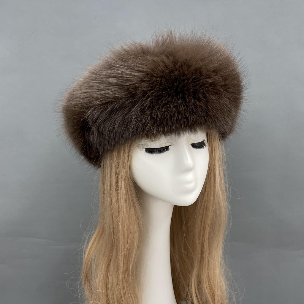 Chocolate Luxury Fur Headband - H&L