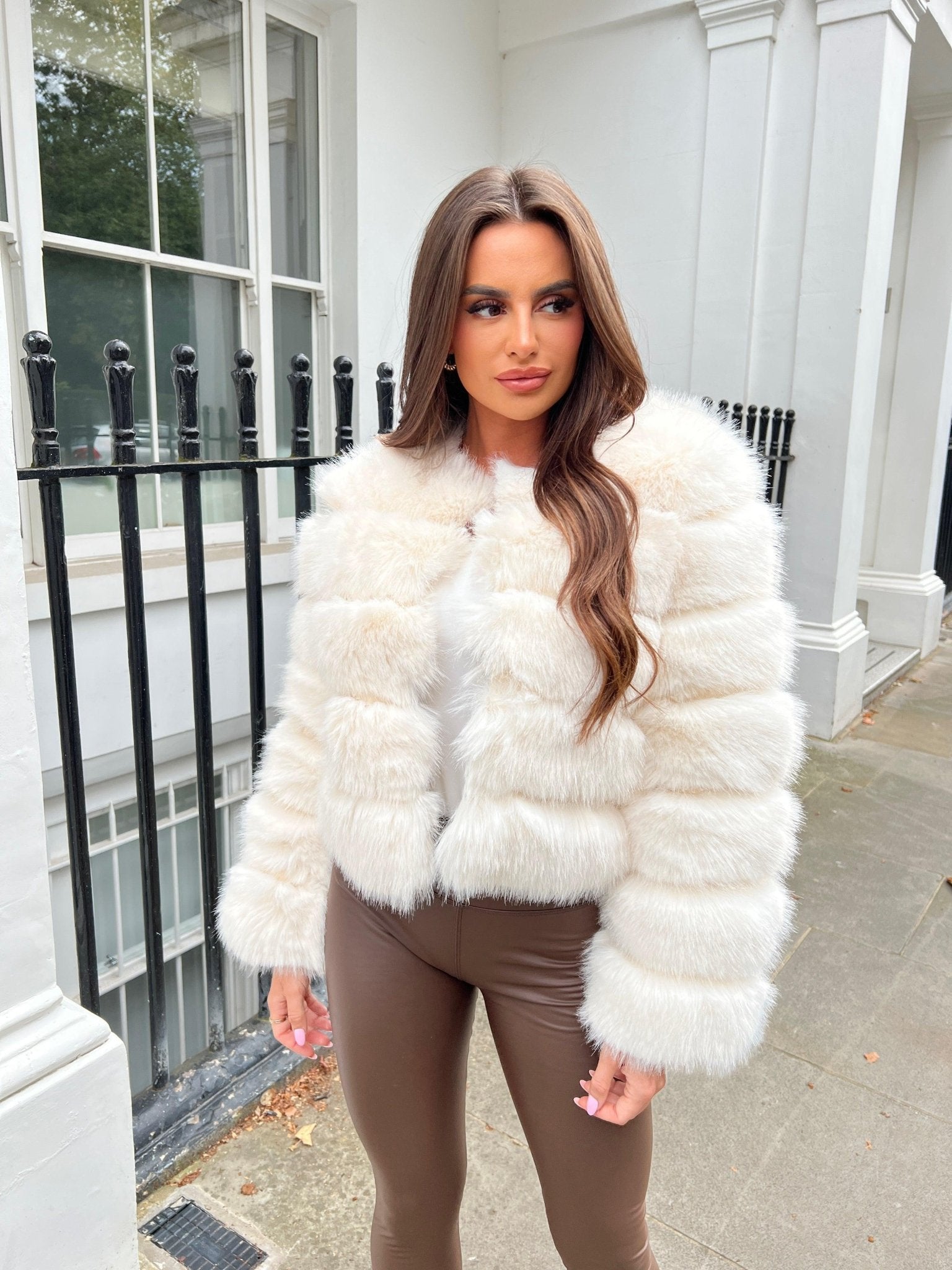 Fur outerwear best sale