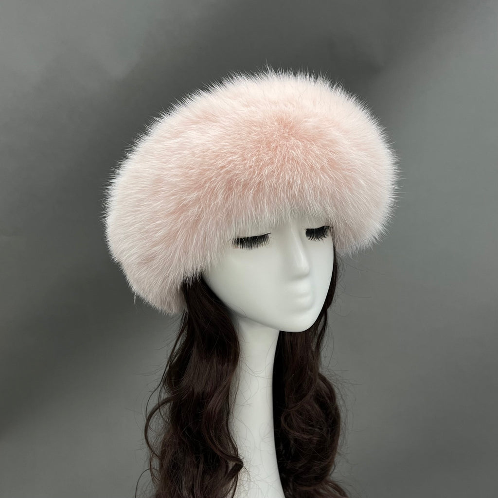 Light Pink Luxury Fur Headband - H&L