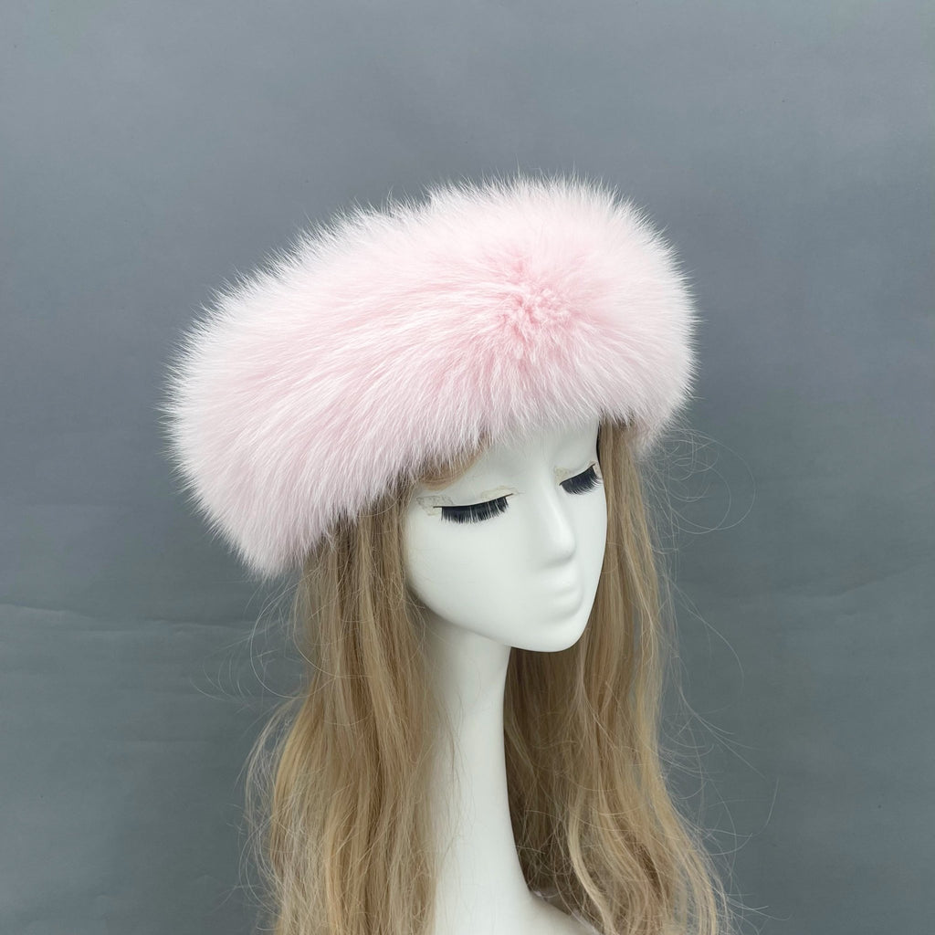 Pink Luxury Fur Headband - H&L