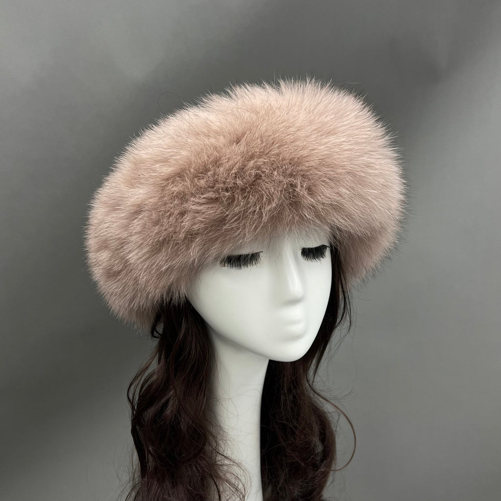 Tan Luxury Fur Headband - H&L